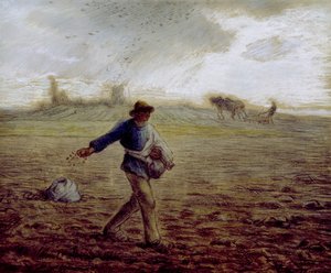 الزارع ، c.1865 (الباستيل وأقلام التلوين على الورق)
